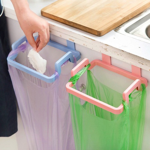 Hanging Trash Rubbish Bag Holder Garbage Rack Cupboard Cabinet Storage Hanger