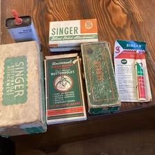 Singer Sewing Machine Vintage Attachments And Accessories   Lot Price