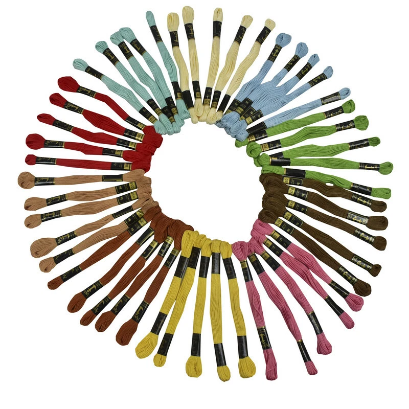 Anchor Thread Stranded Cotton Cross Stitch Multicolor Embroidery Crafting 50 Pcs - Image 2 of 2