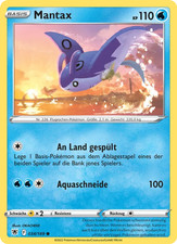 Mantax / Pokémon Karte / Deutsch / Astralglanz / Nonholo