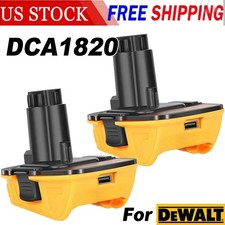 2X 18V To 20V DCA1820 Adapter Converter for 20 Volt Li-ion DCB200 Battery