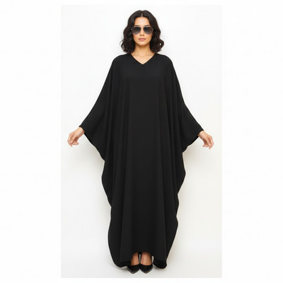 Dubai Style Women's Kaftan Abaya - Elegant Islamic Dress.