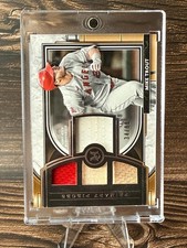Mike Trout Topps Museum Collection Primary Pieces Triple Relic 34/99 Los Angeles