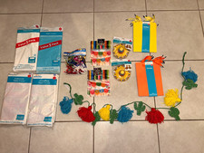 Fiesta Mexican Party Supplies Lot Table Covers Sombrero Hats Gift Bags Decor