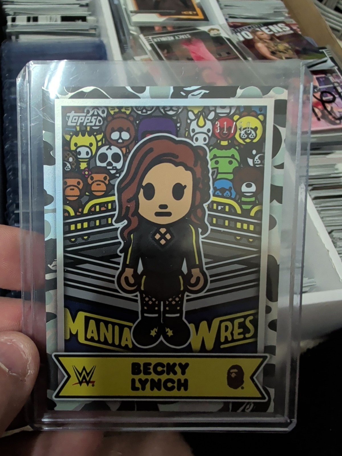 2025 Topps WWE X Bape - Baby Milo Becky Lynch #BMA-9 /50