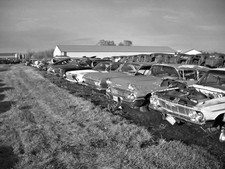 50's and 60's CHEVROLET  JUNKYARD  CARS 5x7 REPRINT GLOSSY PAPER