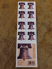 20 FOREVER FIRST CLASS LETTER STAMPS LIBERTY BELL STAMPS MNH 2008 BOOK PANE