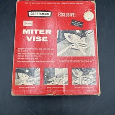 VINTAGE CRAFTSMAN RADIAL ARM SAW MITER VISE WITH BOX