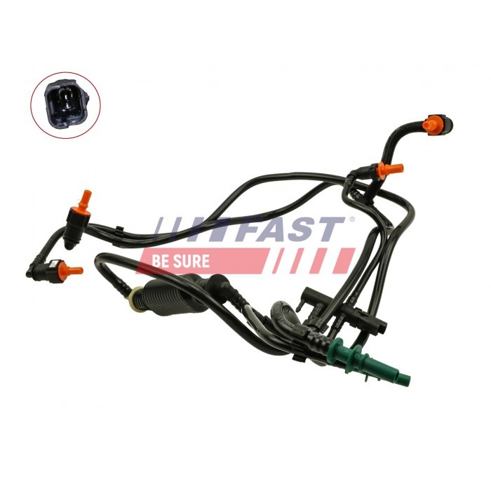 Tuyau de carburant résistant au gasoil pour stopper les prises d'air Peugeot 206