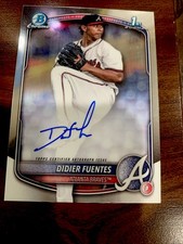2025 Bowman - Chrome Autographs Didier Fuentes #CPA-DFU Base Auto 1st Bowman