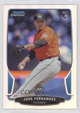 2013 Bowman Draft Chrome Refractor Jose Fernandez #10 gh4