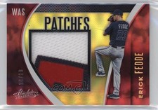 2021 Panini Absolute Patch Spectrum Gold 8/10 Erick Fedde #PAT-EF Patch o3p