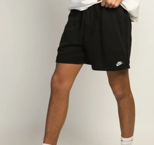 Sz Small NIKE Club Flow French Terry Shorts Blk White FN3520 010 - New