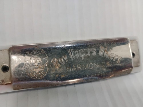 Vintage 1950's ROY ROGERS RIDERS Club King Of The Cowboys Western TOY HARMONICA - Picture 3 of 8