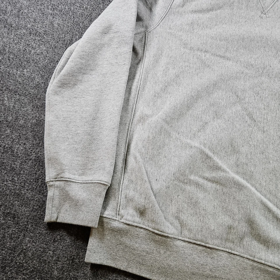 Sudadera J Crew Ropa Deportiva Para Hombre Grande Alta Gris Cuello Redondo Tejido Inverso Pesado Foto 2 de 4