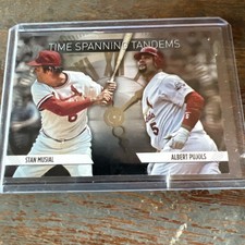 2023 Topps Update Time Spanning Tandems Albert Pujols, Stan Musial Gold /75 Sp