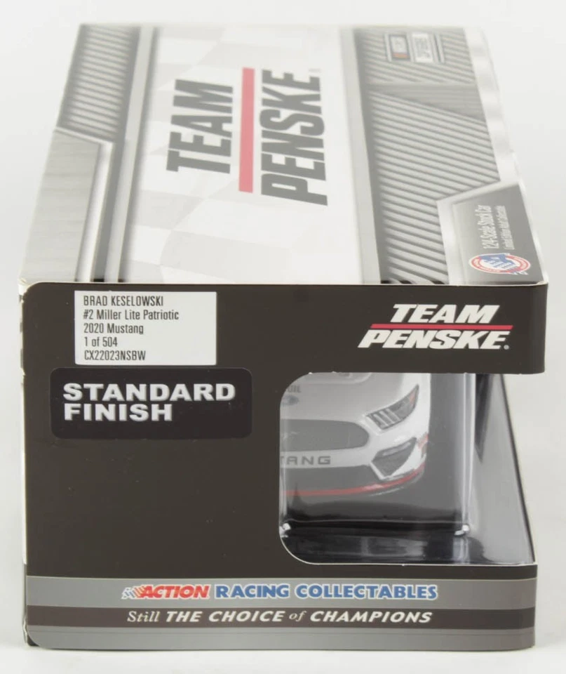 Brad Keselowski #2 Miller Lite Patriótico Charlotte Ganar 1/24 Elite 2020 454 Hecho Foto 4 de 4
