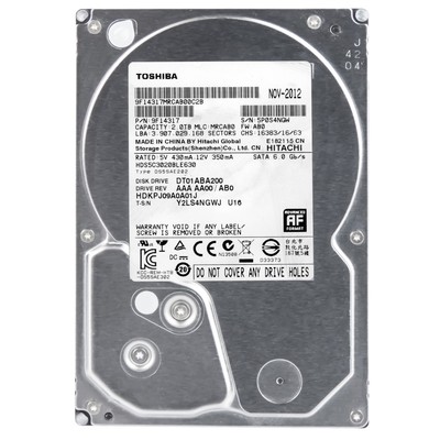 TOSHIBA 2TB 5.7K 32MB SATA III 3.5'' DT01ABA200 | eBay