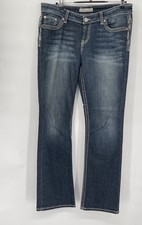 BKE Payton Thick Stitch Bootcut Medium Wash 30L Jeans 30X33.5
