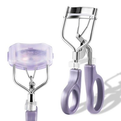 Eyelash Curler w/3 Refill Pads (Soft/Medium/Firm), Professional Lash Purple