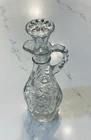 Vintage Anchor Hocking Clear Glass Crust with A Stopper Star of David Design