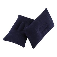 2PCS INFLATABLE  CUSHION TRAVEL PILLOW SLEEP SLEEPING HEAD SUPPORT in CAR3646