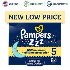 Pampers Swaddlers Overnight Zzz Baby Diapers Size 5 84 Count Disposable Diapers