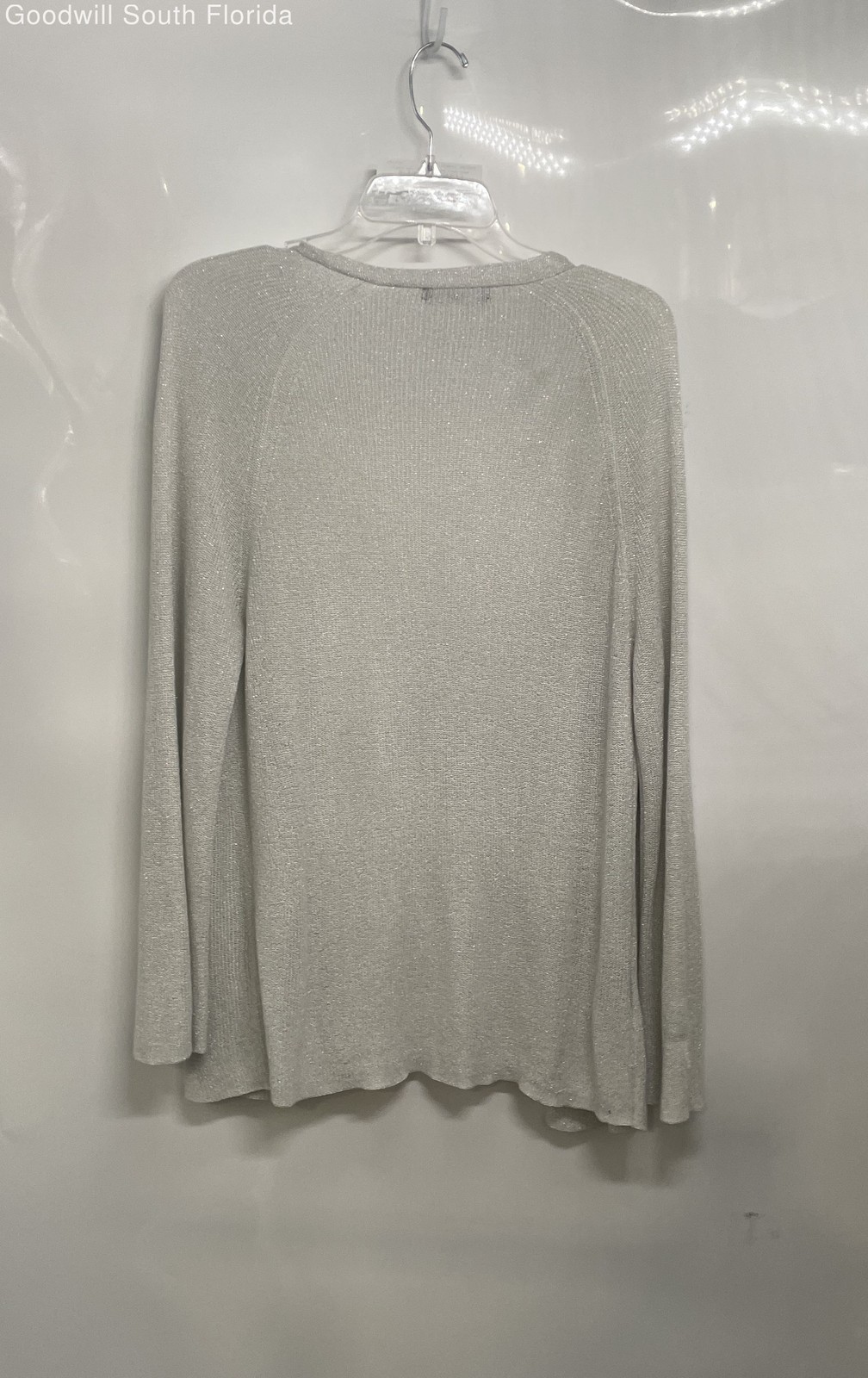 Mango Basic Womens Gray Long Sleeve Open Front Ca… - image 2