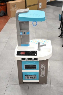 Smoby Kitchen Toy Gray White Blue With Some Accessories