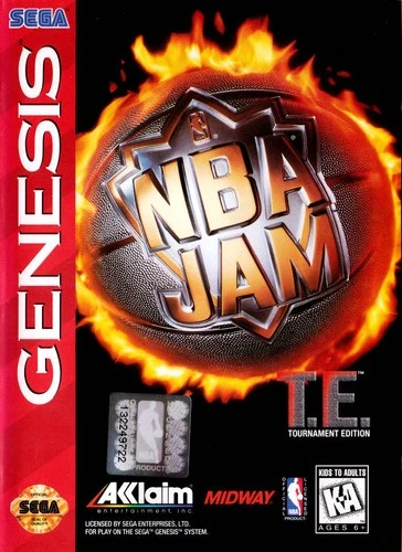 NBA Jam Te Tournament Edition For Sega Genesis Vintage Basketball