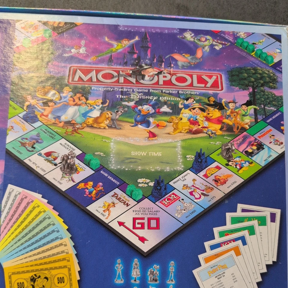 Monopoly Game By Parker Brothers The Disney Edition. 2001. 8 collectible metal - Image 4 of 4
