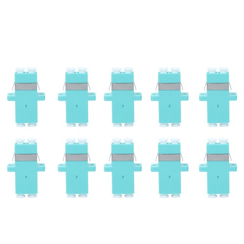 10pcs optische Faseradapter LC-LC Duplex-Konverter-Glasfaserkoppler - 第 1/12 張圖片