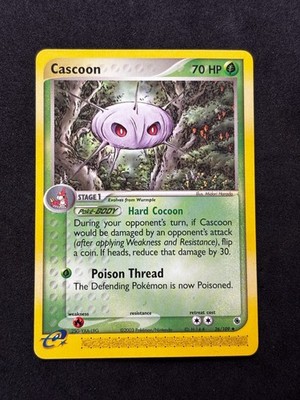 Cascoon Ruby and Sapphire Uncommon Pokemon Near Mint or Better