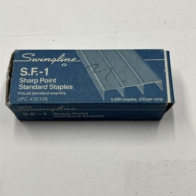 Vintage Box of Swingline S.F.-1     Sharp Point Staples. Made In USA