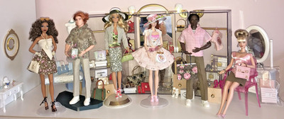 Barbie SILKSTONE GOLD LABEL &Fashion Model KEN LOOKS BMR1959 Byron LARS MATTEL