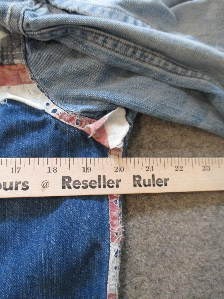 Denim & Supply Ralph Lauren Jacket Mens Small Blue American Flag