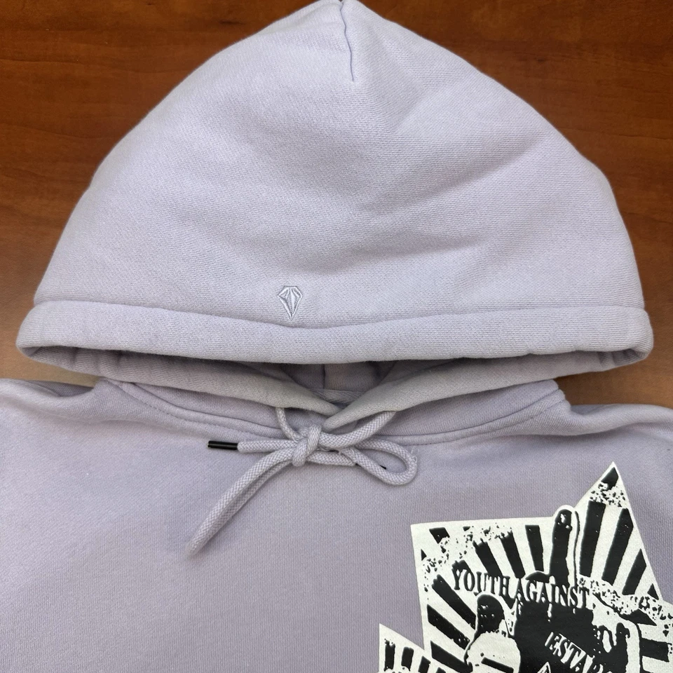 Sudadera con Capucha Y2K Surf Volcom Púrpura Skate Punk Grunge Talla PEQUEÑA Pullover Foto 3 de 4