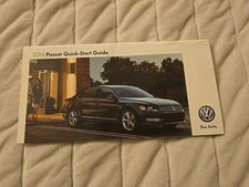 PASSAT 2014 Quick Start Guide Quick Reference NO Owners Manual (FREE SHIPPING)