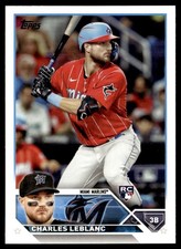 2023 Topps Charles Leblanc Rookie Miami Marlins #446