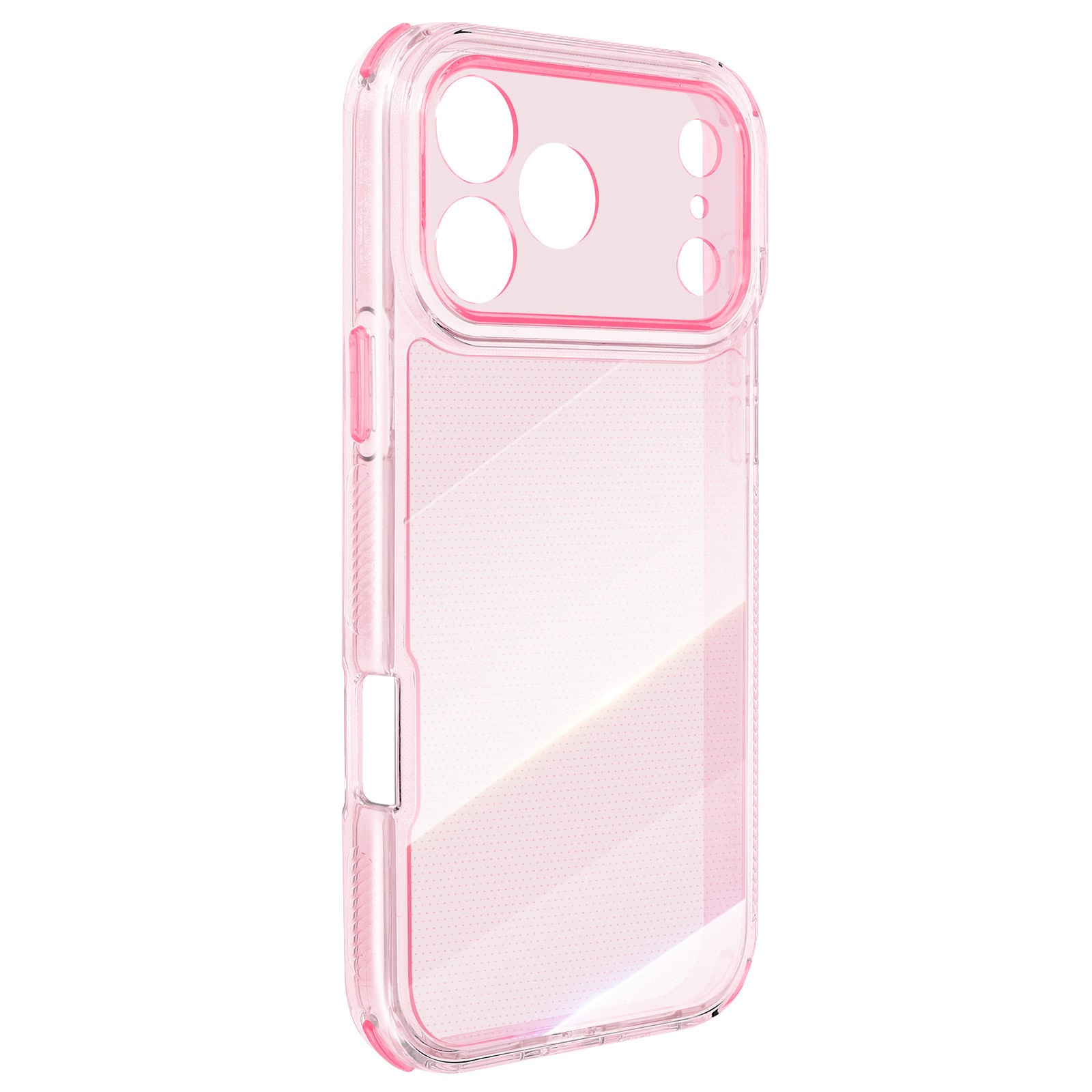 Coque iPhone 17 Pro Max rose silicone rigide antichoc - 3