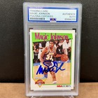 NBA Hoops 1991 Magic Johnson #321 NBA Yearbook Hard Signed Auto PSA/DNA