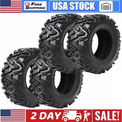 Set of 4 ATV Tires 26x11-12 26x9-12 ATV/UTV Tires Off-Road Tires Mud/Trail Tires