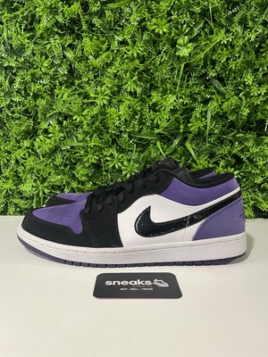 USED Air Jordan 1 Low Court Purple 553558-125 SIZE 13M NO