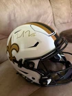 Saints speed flex signed helmet