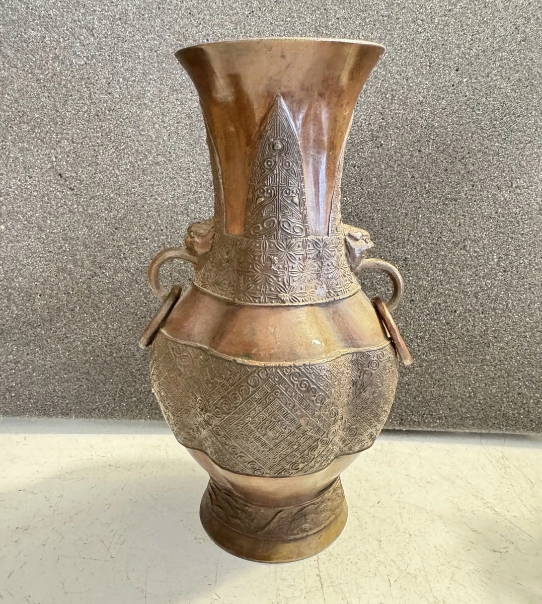 中国风铜制花瓶| eBay