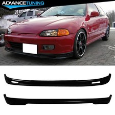 Fits 92-95 Honda Civic Hatchback Mugen Style Front Rear Bumper Lips Splitters