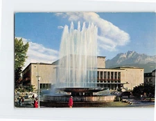 Postcard Wagenbachbrunnen Fountain in Lucerne Switzerland