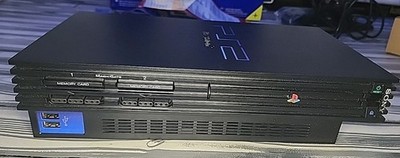 Sony PlayStation 2 Home Console - Midnight Black for sale online