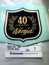 Kawasaki Ninja 40th Anniversary Decal Genuine OEM Sticker New Unused