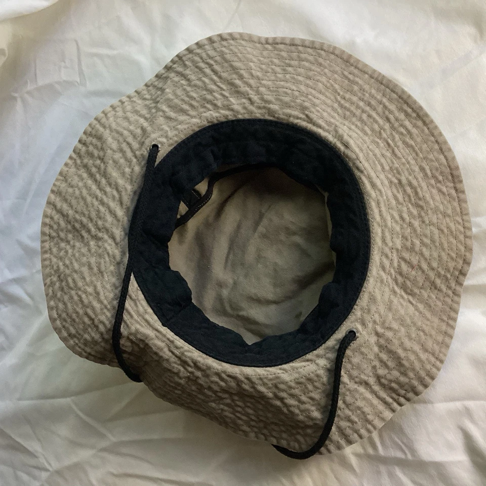 Quiksilver Logo Cubo Safari Playa Boonie Campamento Sombrero Correa para la barbilla Gorra para el sol Sombrero Caqui Foto 4 de 4